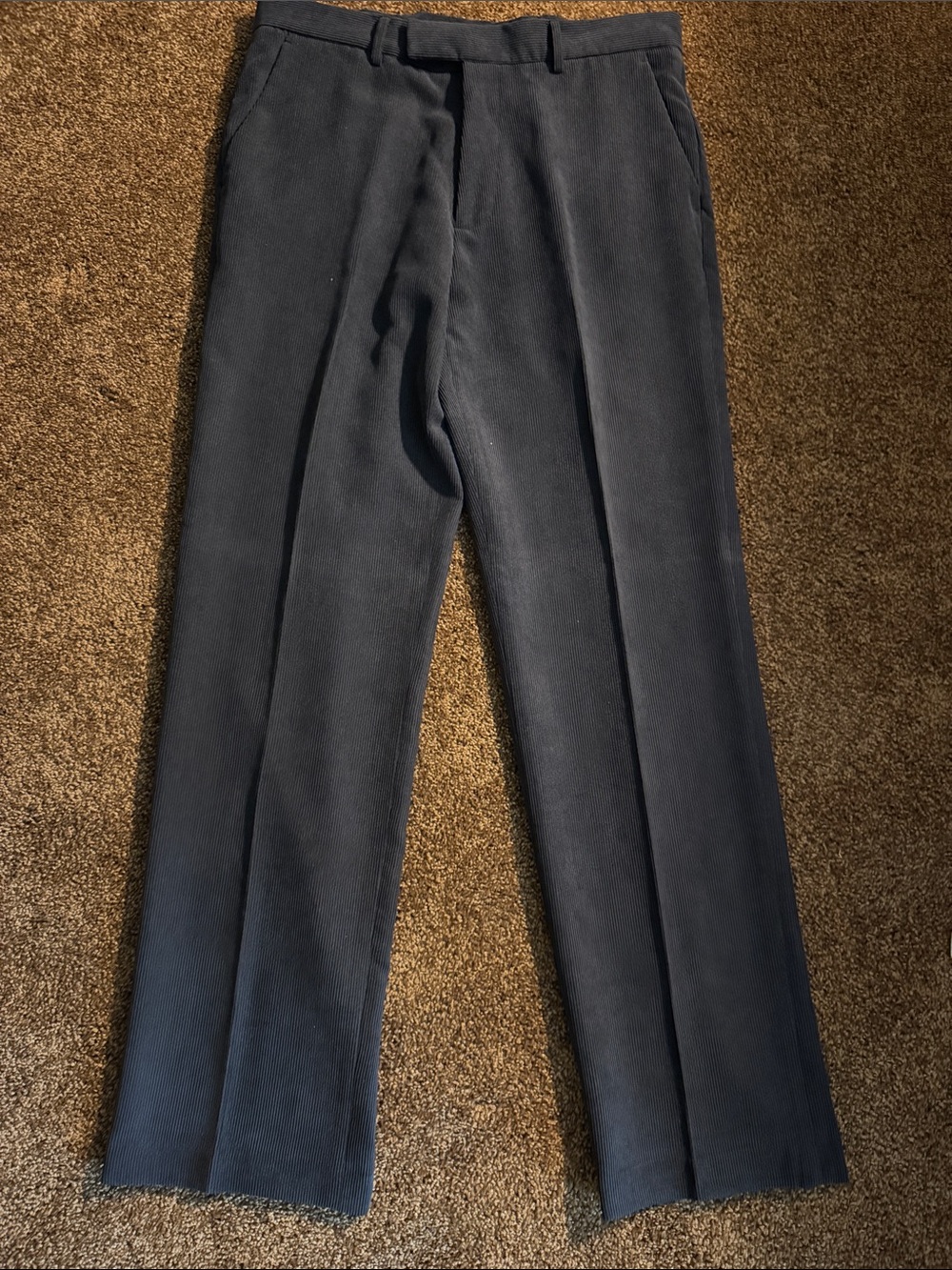 Perry Ellis Men's Corduroy Pants in Charcoal